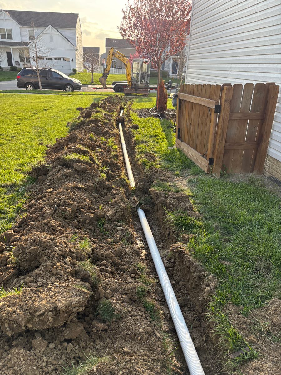 Drainage System Install & Repair for E&J Land Services in Marysville, OH