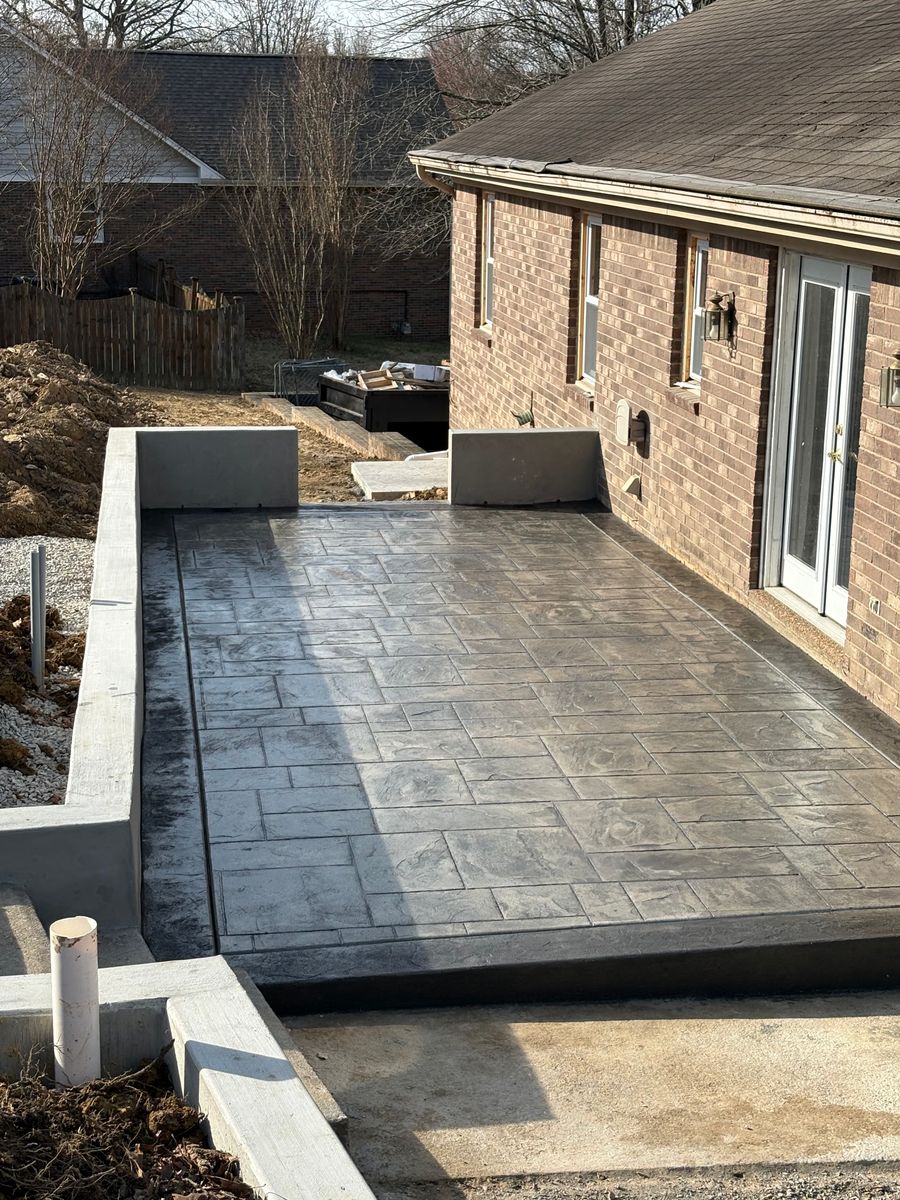 Stamped Concrete for Premier Concrete Scapes in Murfreesboro, TN