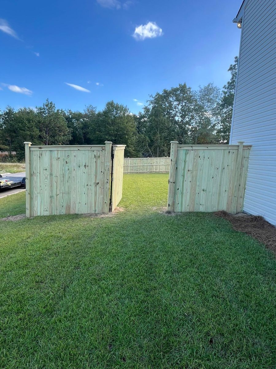 Fence Installation for JB Nealy Fence in Elgin, SC