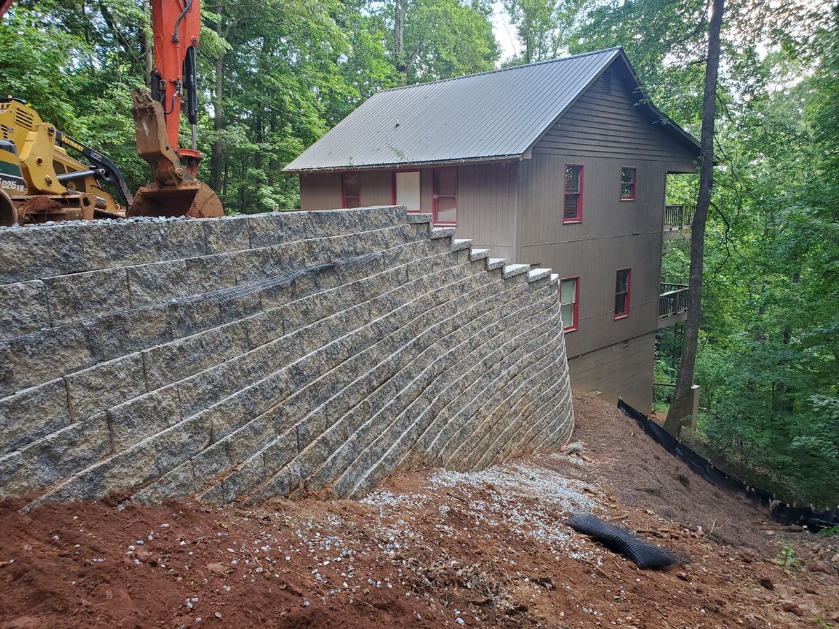 Patios & Retaining Walls for HC Construction & Grading in Clayton, GA