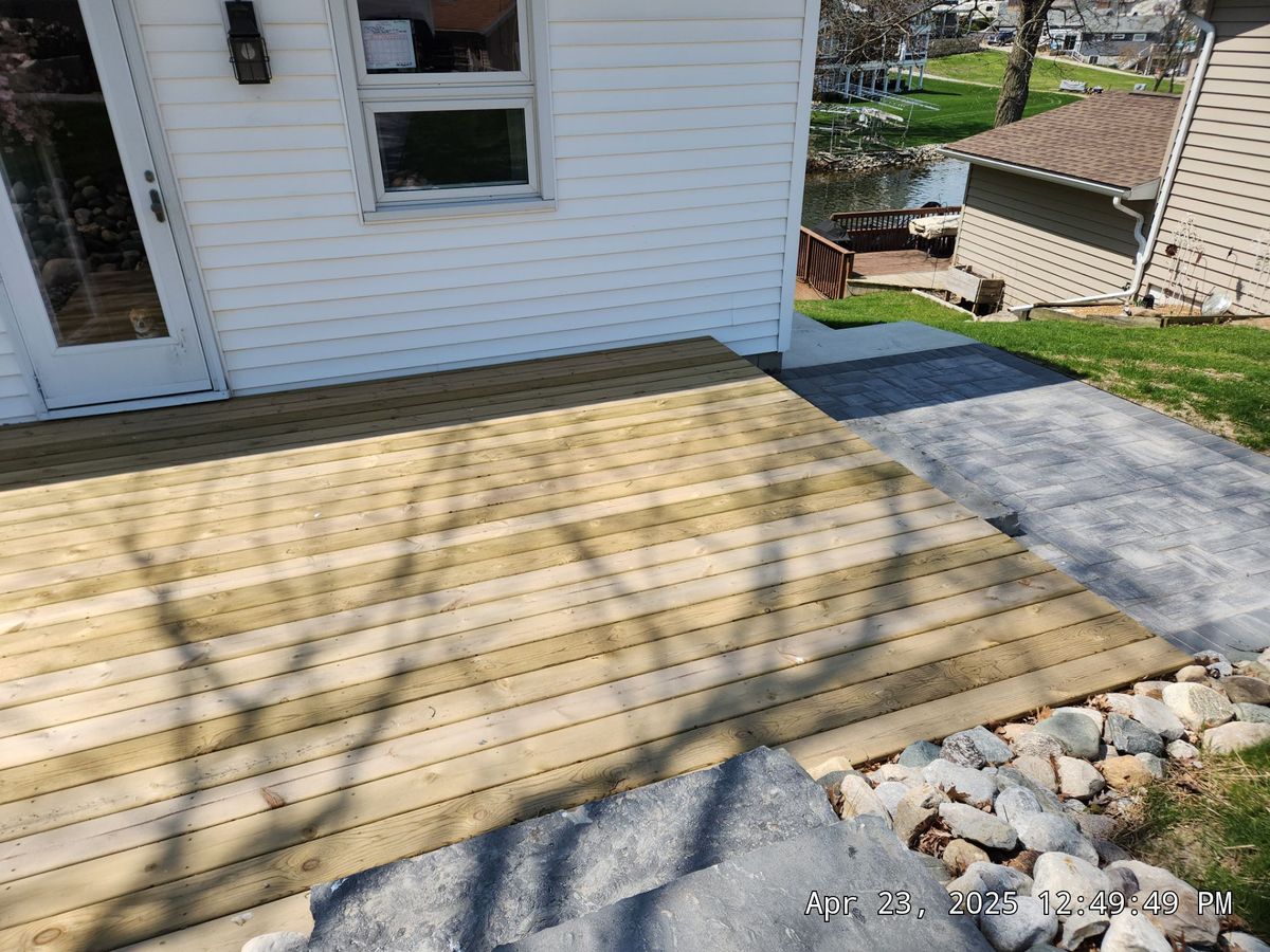Deck & Patio Installation for Cornerstone Builds in LaGrange, IN