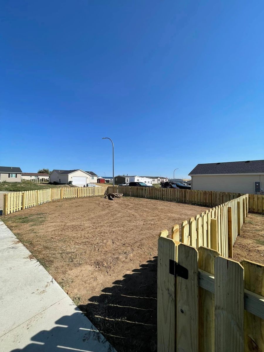 Residential Fence for DS Industries in Gillette, WY