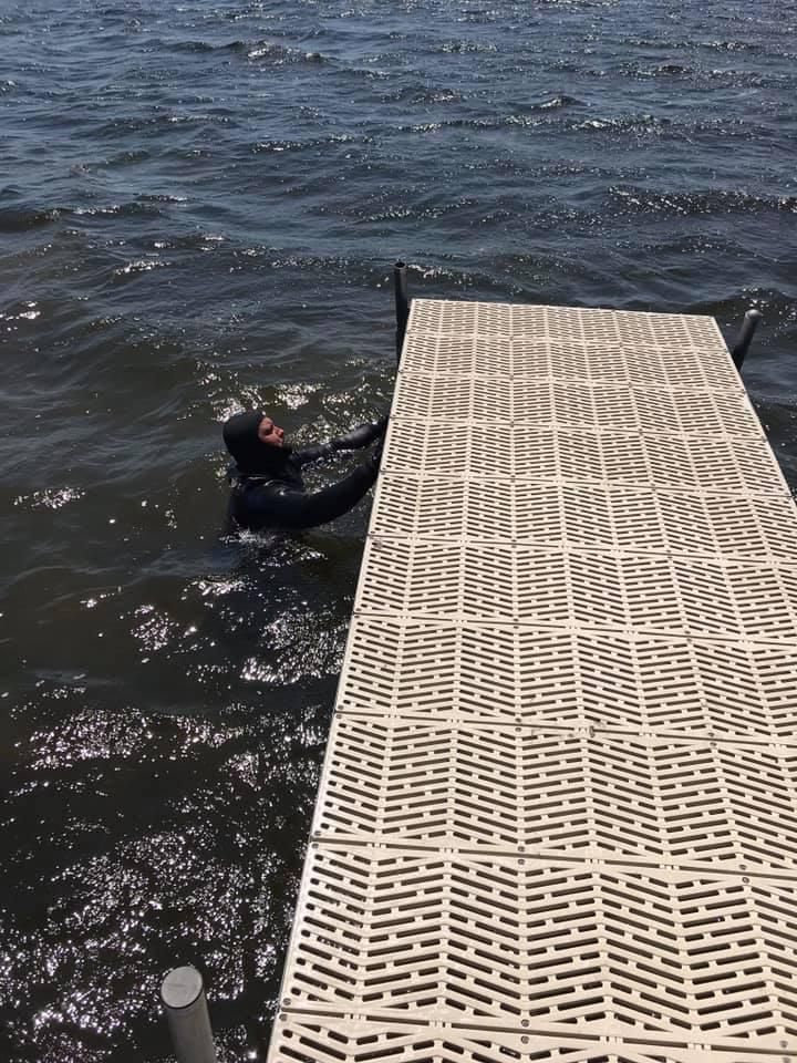 Boat Dock Removal for Wagner's Lift and Dock Shop LLC in Watervliet, MI