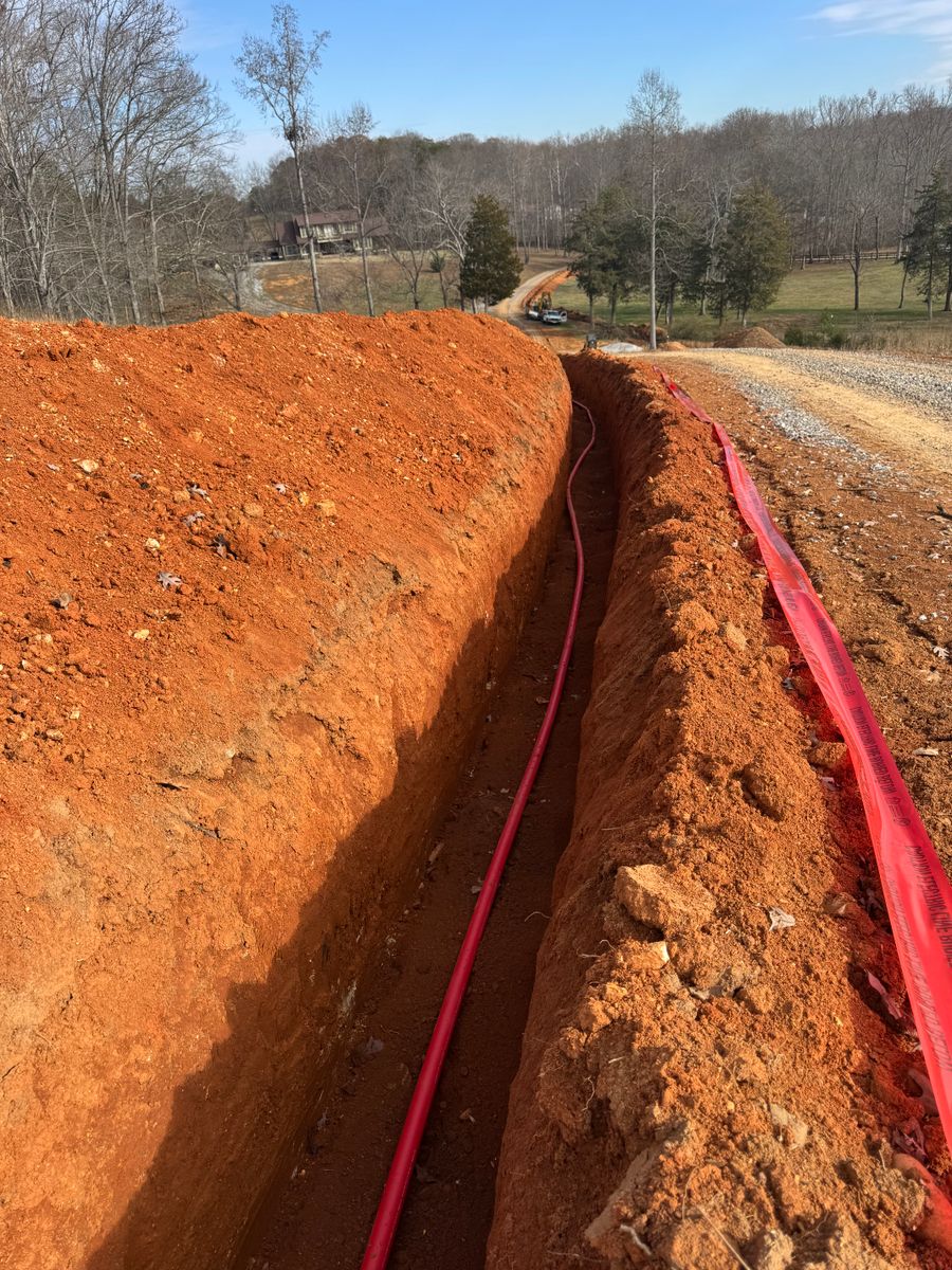 Underground Electric & Communications Service for Strange Excavating & Utilities in Lenoir City, TN