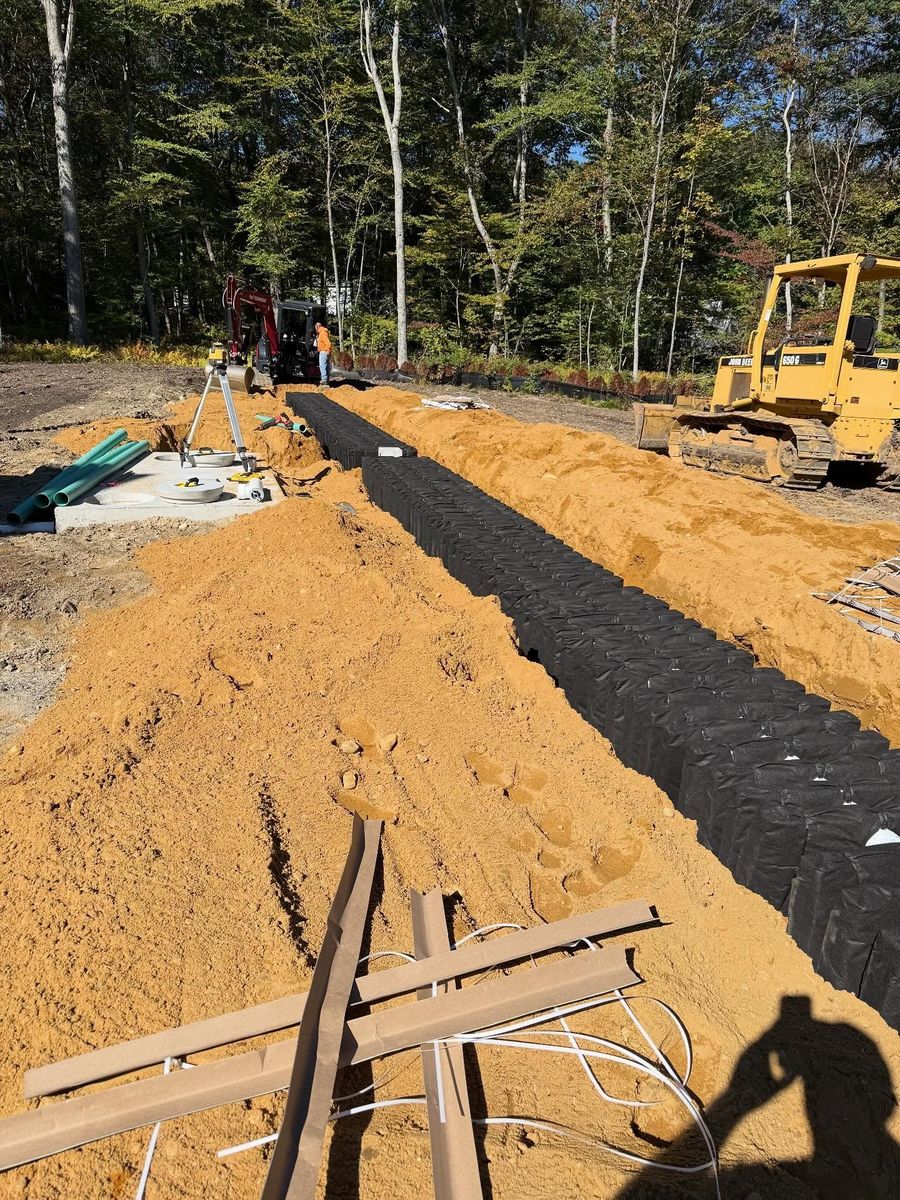Underground utilities for Triple C’s Excavation in Ashford, CT
