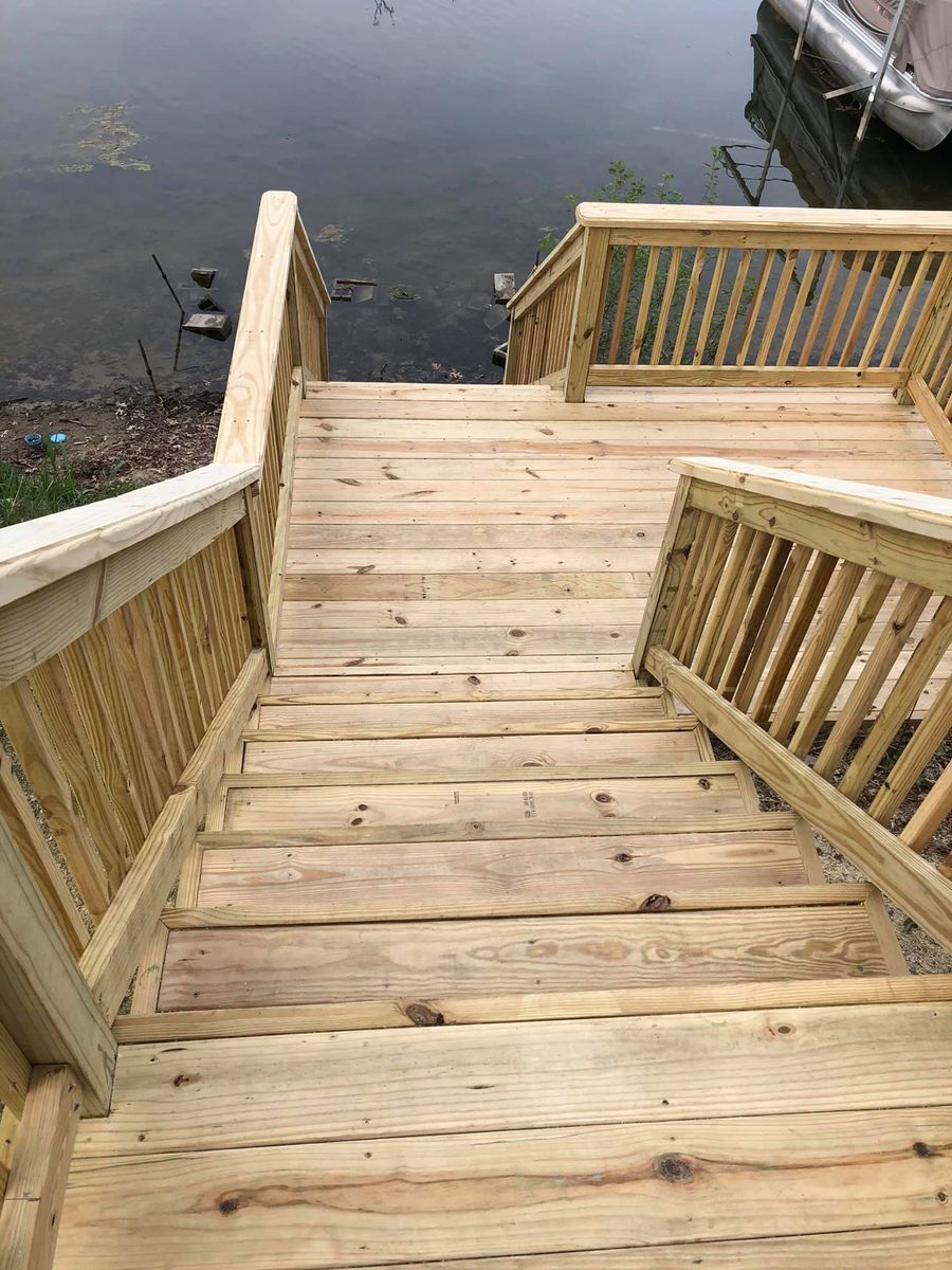 Wood Stairs for K&S Carpentry in Oakland County, MI