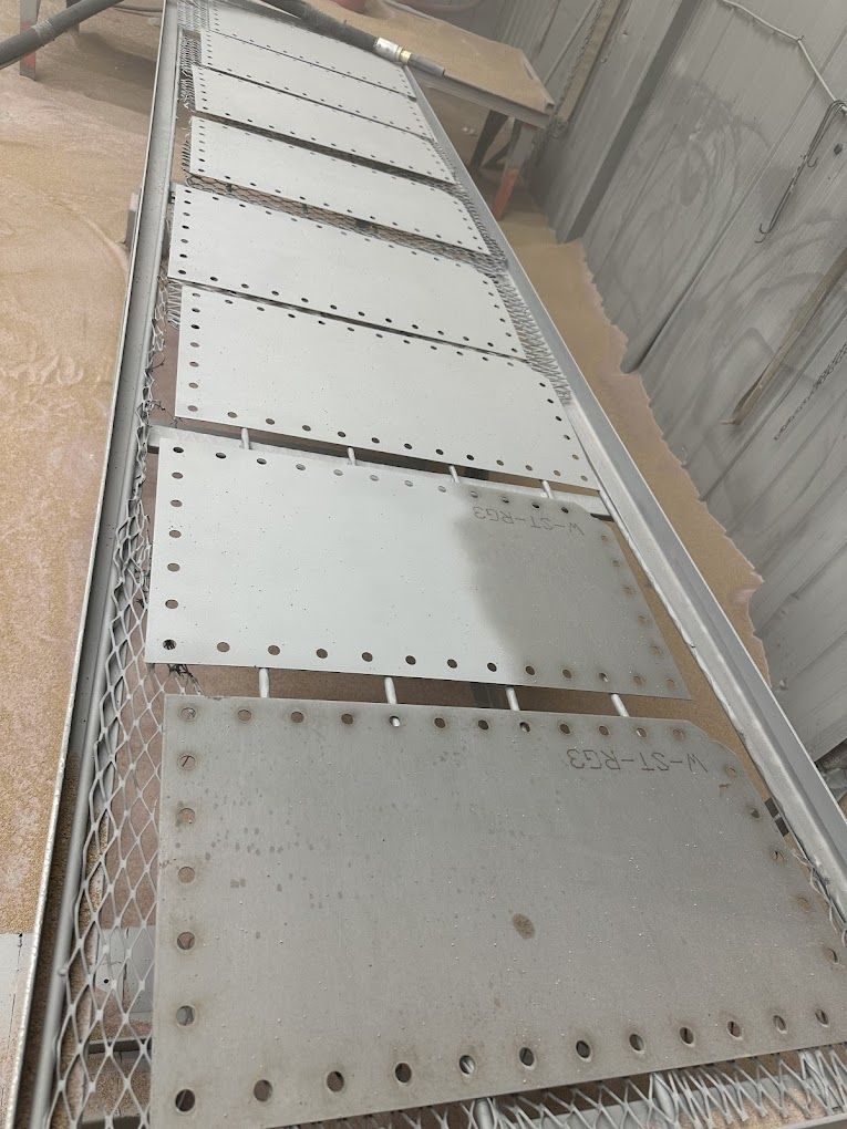 Sandblasting Surface Preparation for Tesla Construction LLC in Akron, OH