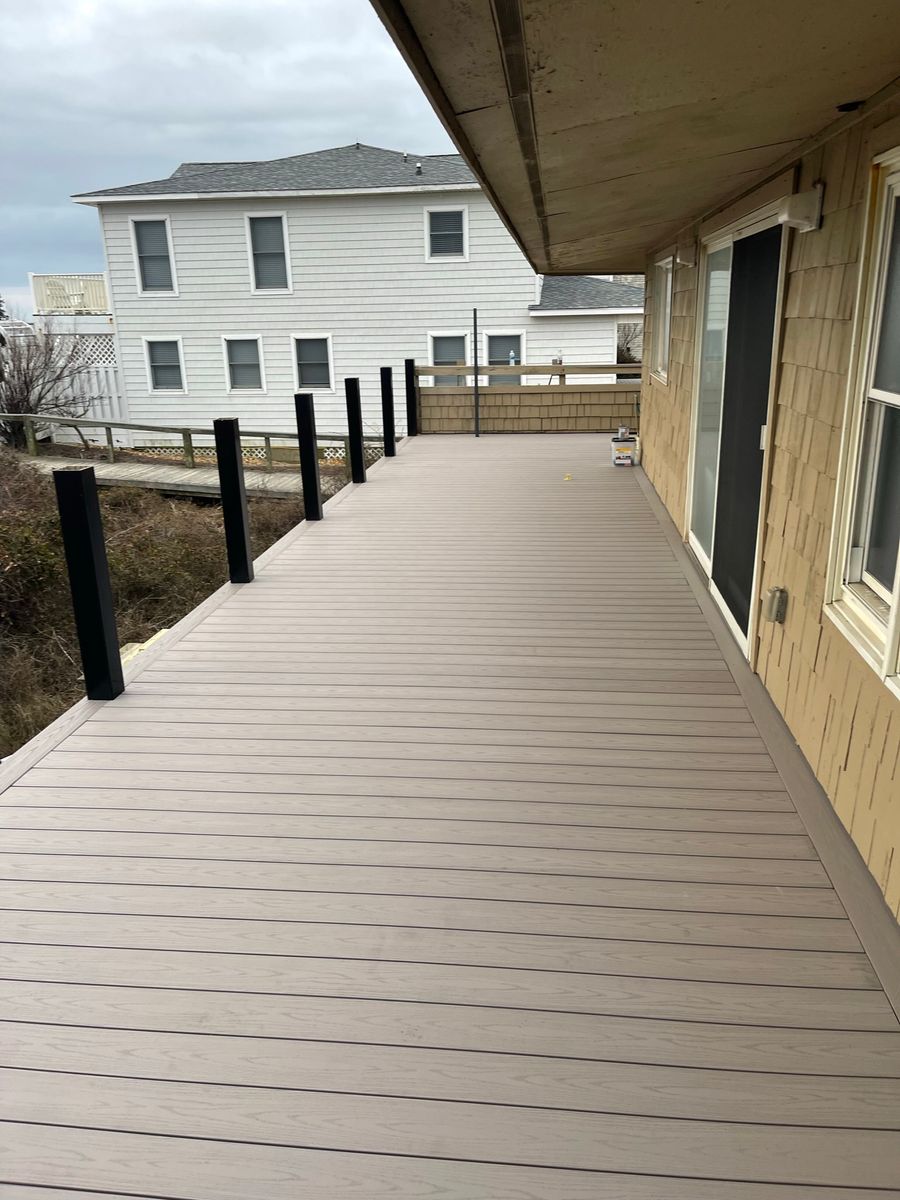 Deck & Patio Installation for Salt Side Construction in The Outer Banks, NC