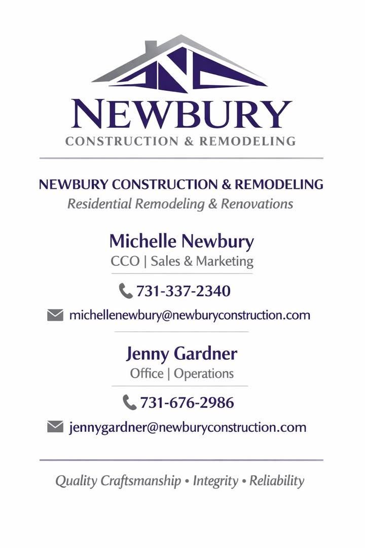Other Services for Newbury Construction & Remodeling LLC in Trenton, TN