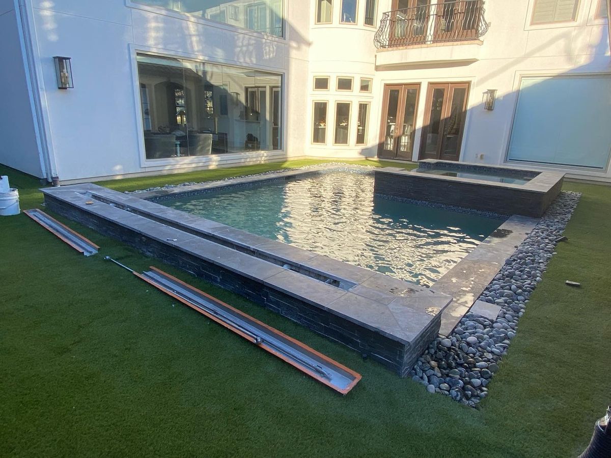 Pool Coping for J & P Construction in Houston, TX