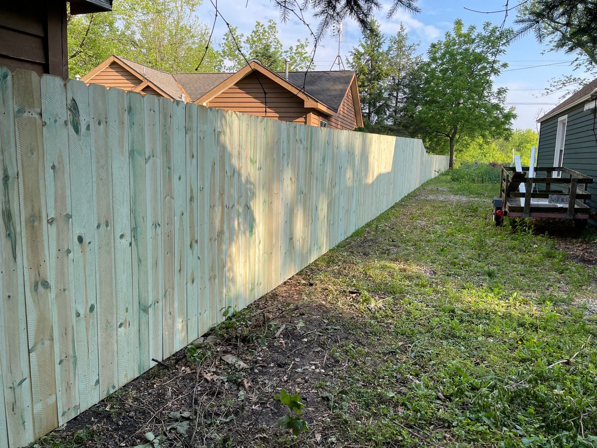 Residential Fence Installation for 5-Star Fencing in McHenry, IL