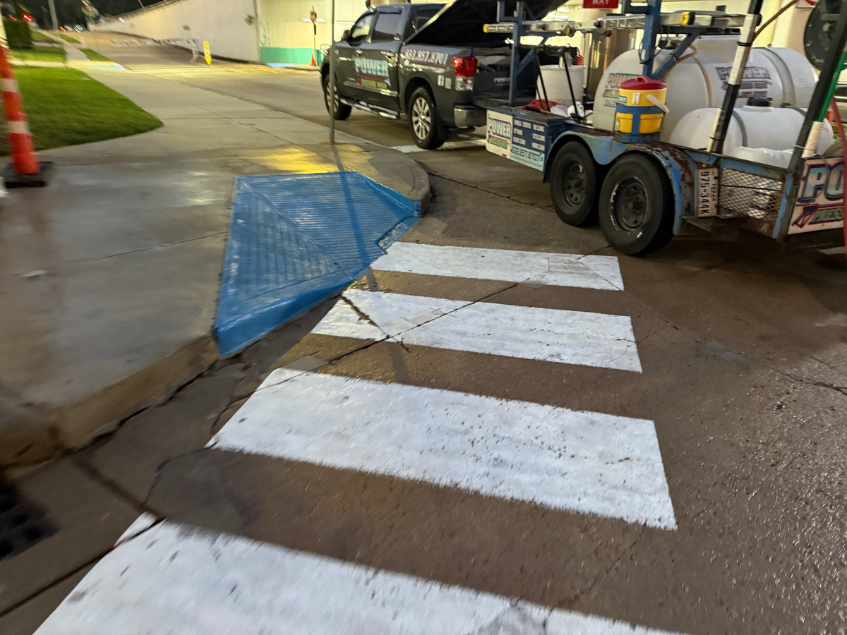Parking Lot Cleaning for Power Pressure Wash in Houston, TX