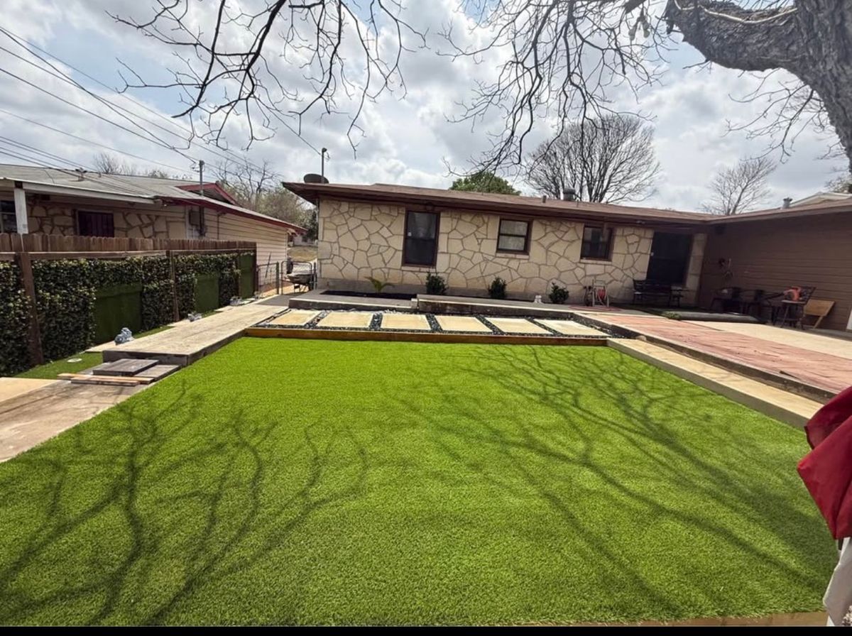 Turf Installation for Creative Edge Co. in San Antonio, TX