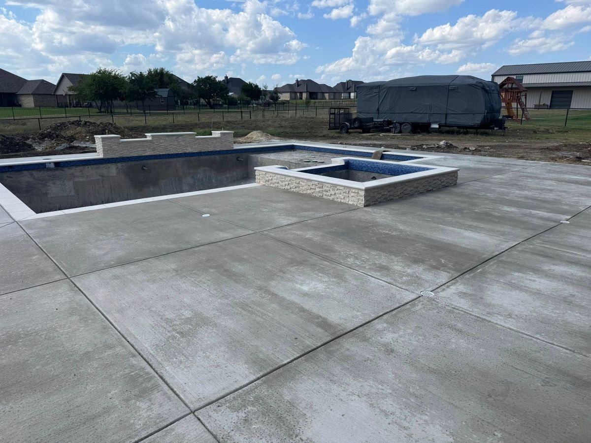 Pool Deck Paving for Black Diamond Custom Pools LLC in Azle, TX