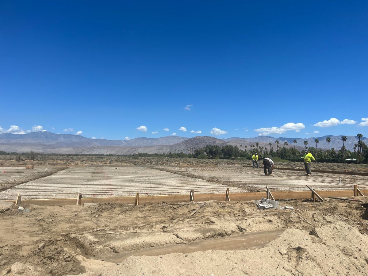 Foundation for The Concrete Guys in Hemet,  CA