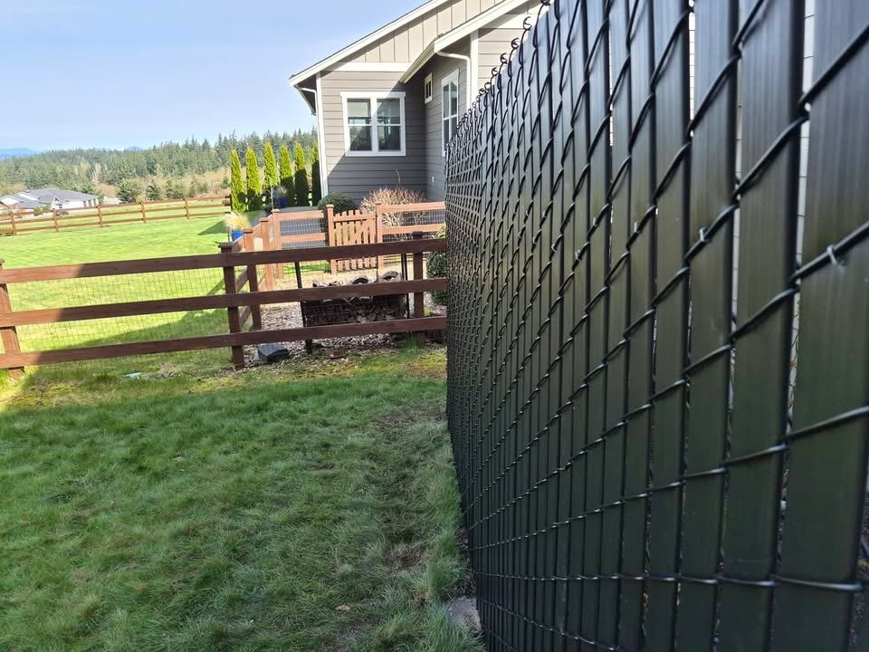 Chain Link Fencing for McBride and Sons Fence in Camano, WA