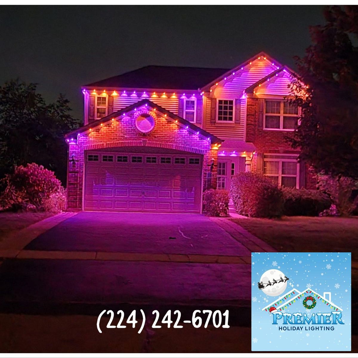 Halloween Lighting for Premier Lighting LLC in Lake County, IL