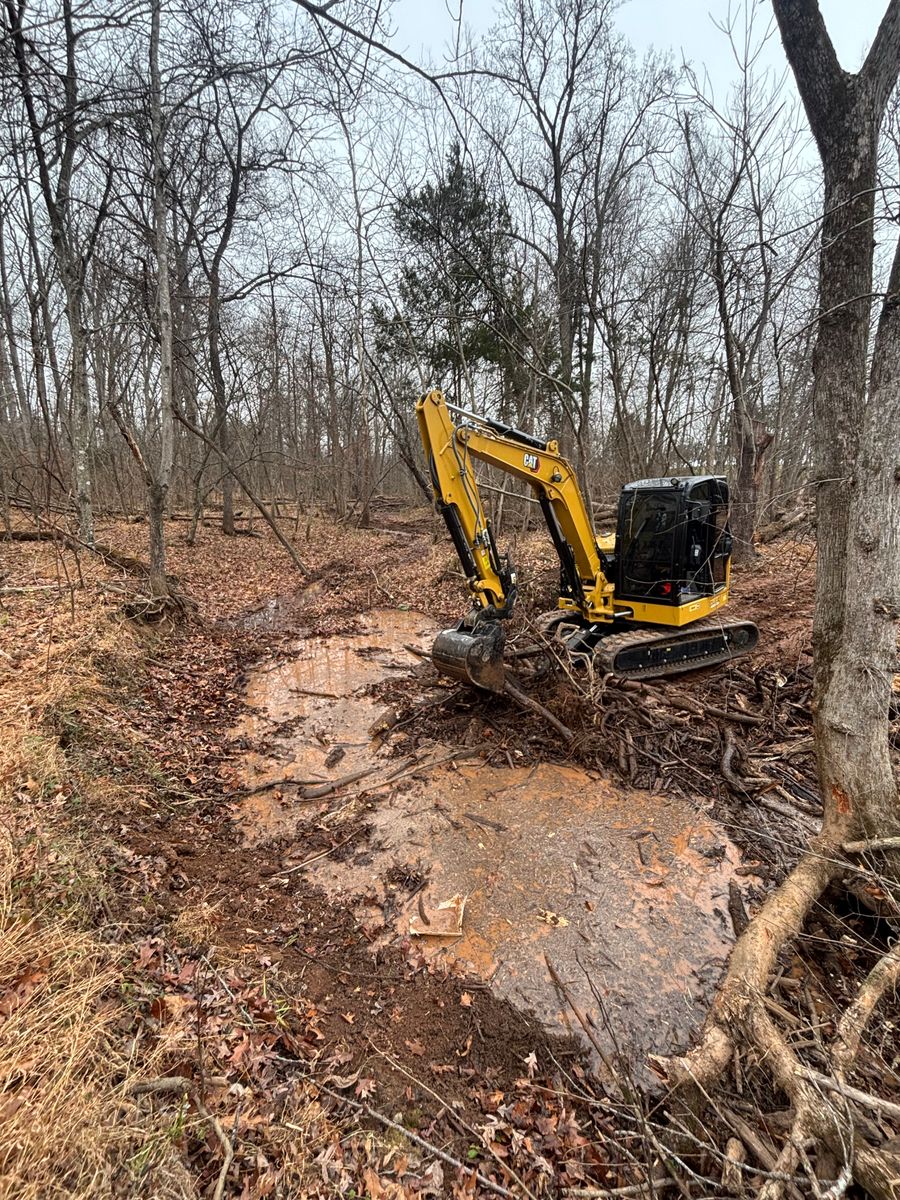 Grading for Schrock’s Land Management in Northern Virginia, Shenandoah Valley, VA