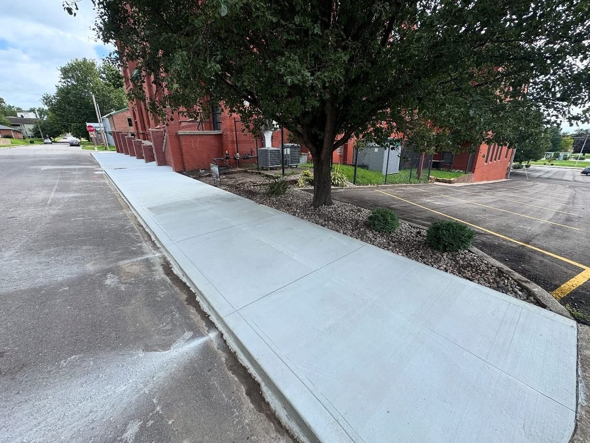 Concrete Sidewalk & Patio Construction for Tri County Enterprises in Danville, PA