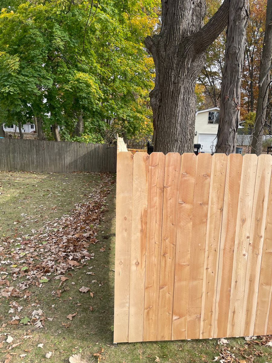 Fence Installation for TMF Services in Lapeer County, MI