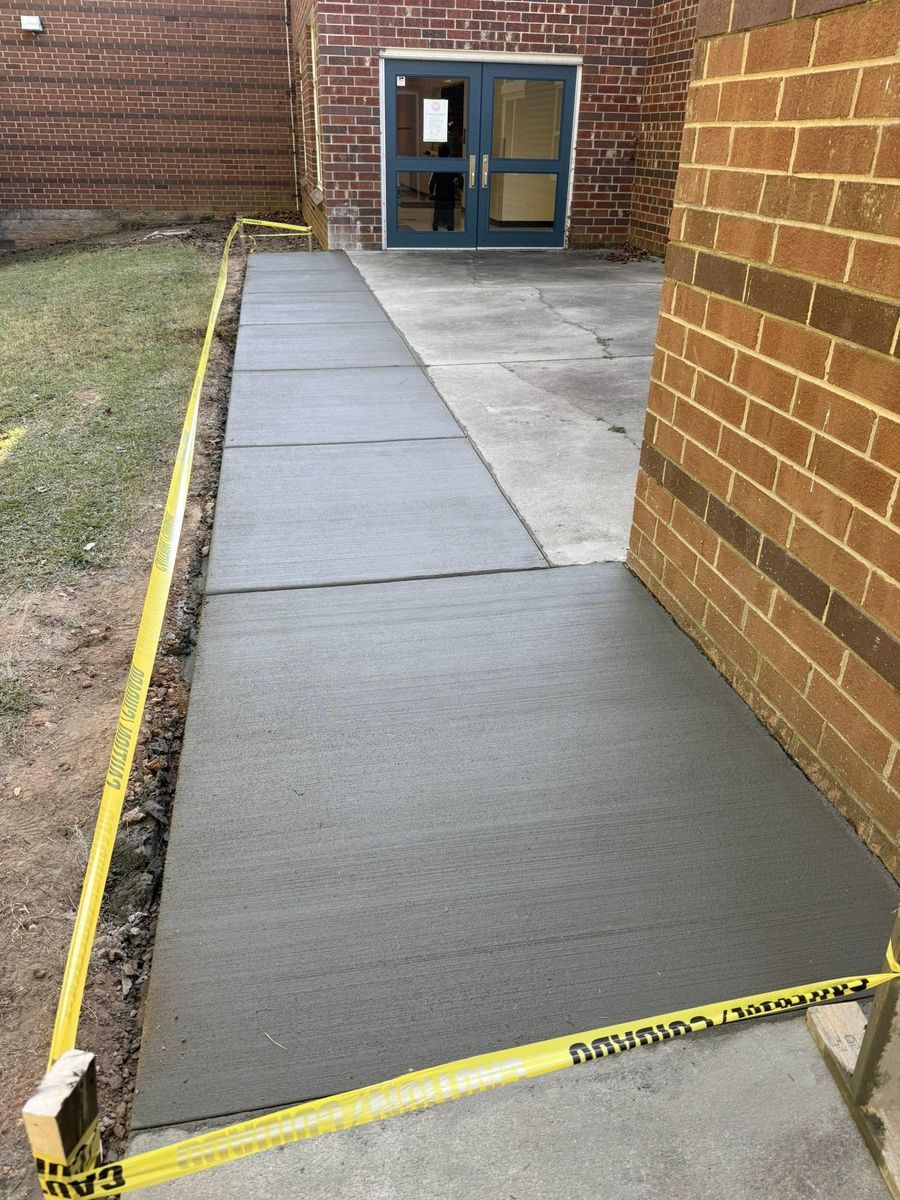 Concrete Slab Construction for DMGZ Concrete in Winston-Salem, NC