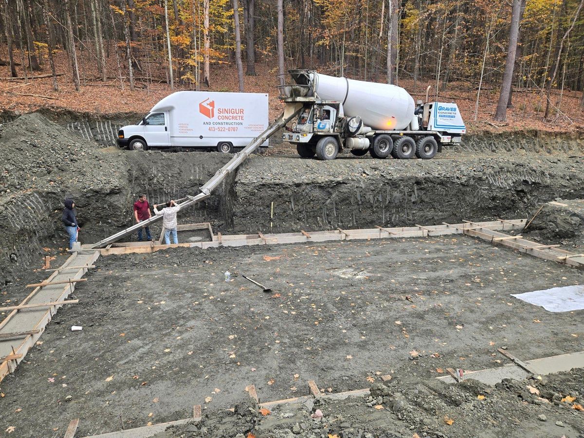 Foundation Digging for MJS Excavating in Hardwick, MA