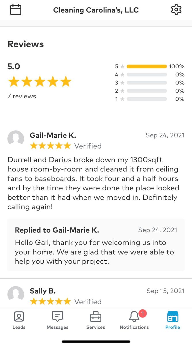 Post-Construction Cleaning for Cleaning Carolina’s LLC in Greensboro, NC