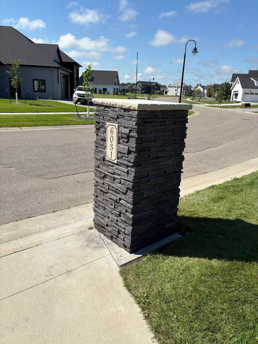 Mailboxes for Elite Fire & Stoneworks in Hawley, MN