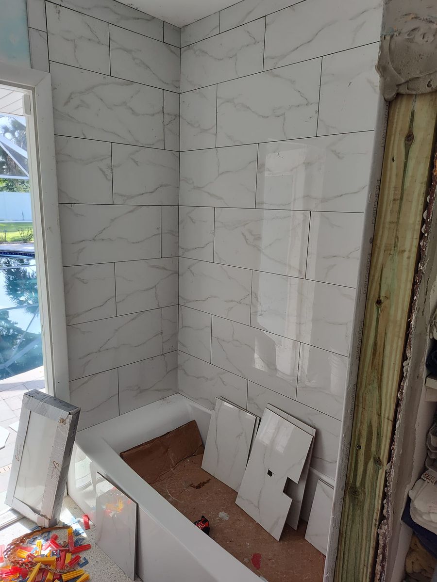 Bathroom Tiling for Brennan Custom Tiling, flooring and more in Gainesville, FL