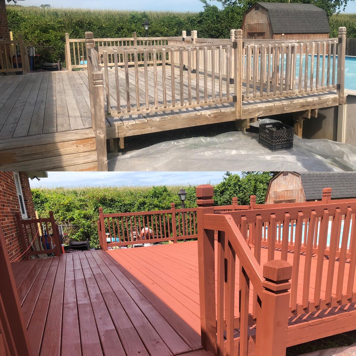 Deck Staining for Al's Hydro-Wash LLC. in Dayton, OH