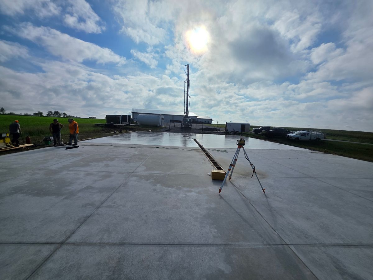 Concrete Slab Construction for New Age Concrete in Perry, IA