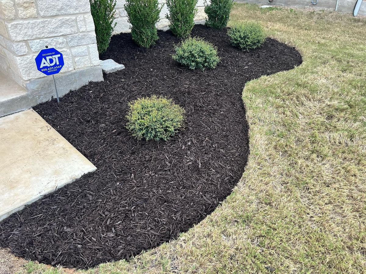 Mulch Installation for CS LawnCare  in San Antonio,  TX