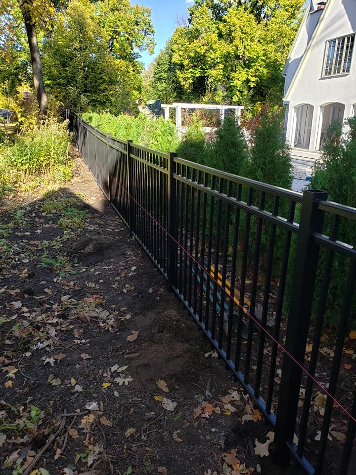 Ornamental Iron Fence Installation for 321 Fence Inc. in Faribault, MN