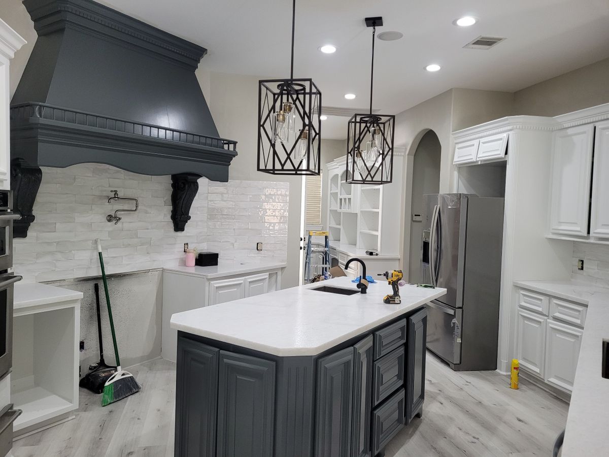 Kitchen Cabinet Painting for 911 Painters in Houston, TX