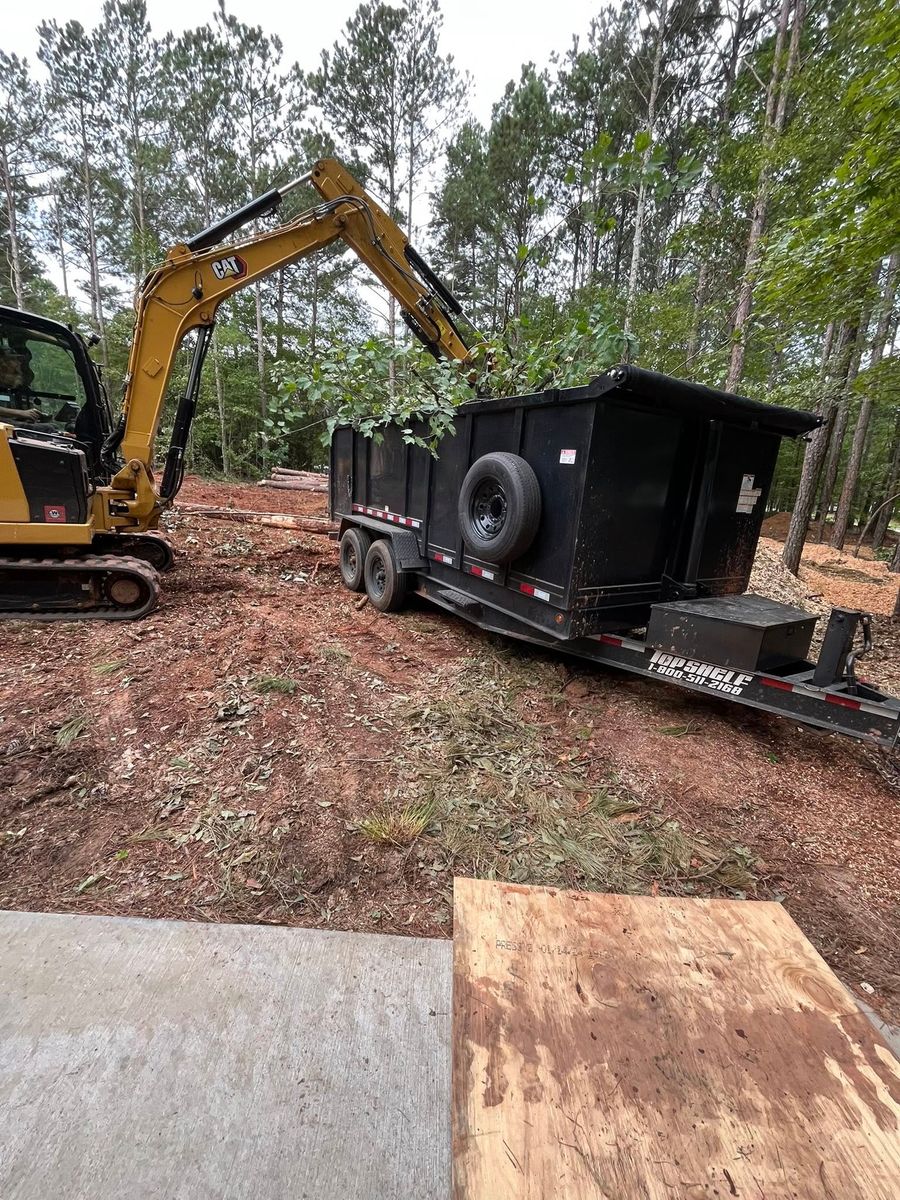 Tree trash/ brush removal for Southern Solutions in Snellville, GA