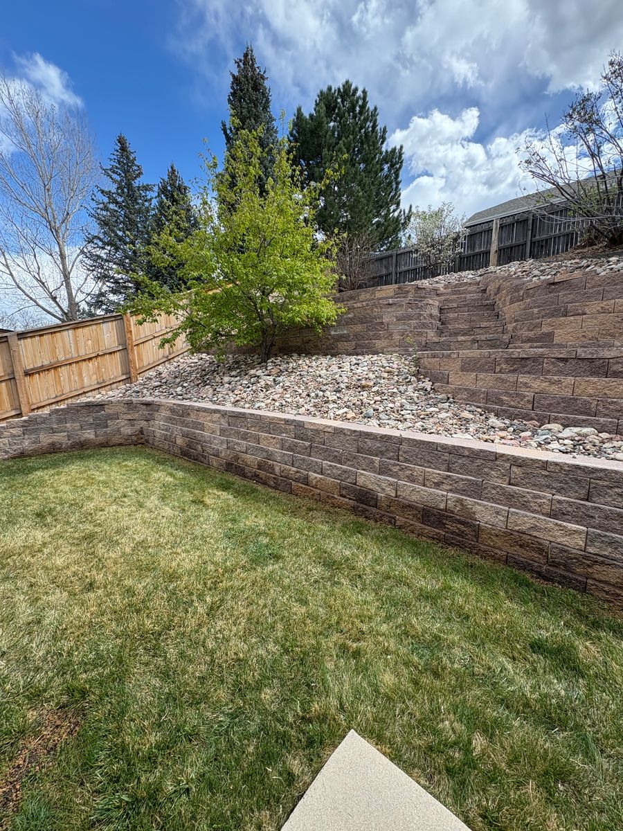 Retaining Wall Construction for Denver Bros Lawn Control in Denver, CO