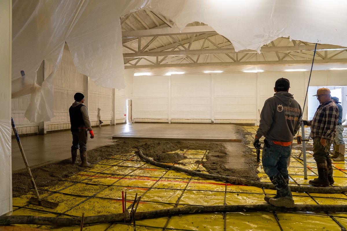 Slab on grade for Olmedo Bros Concrete LLC in McMinnville, OR