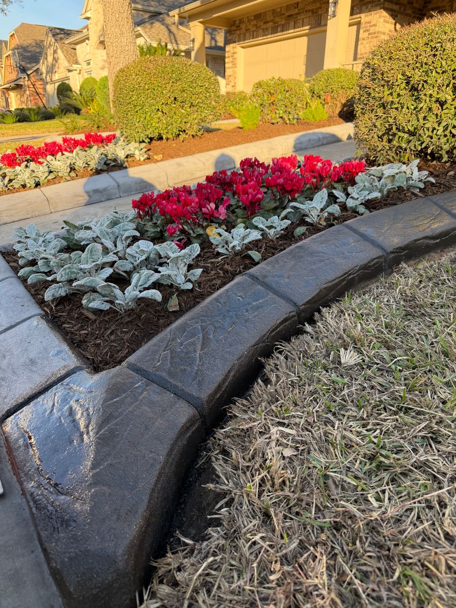 Landscaping for Texas Curb N Borders in Houston, TX