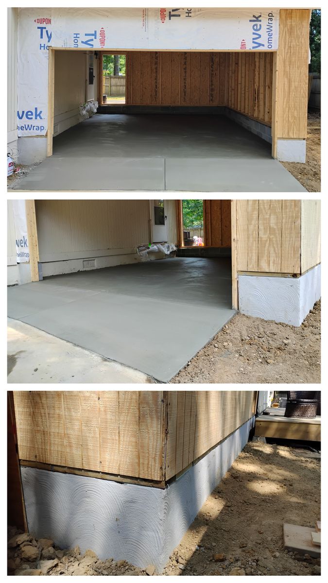 Garage Floors for OBH Concrete LLC in Lusby, MD