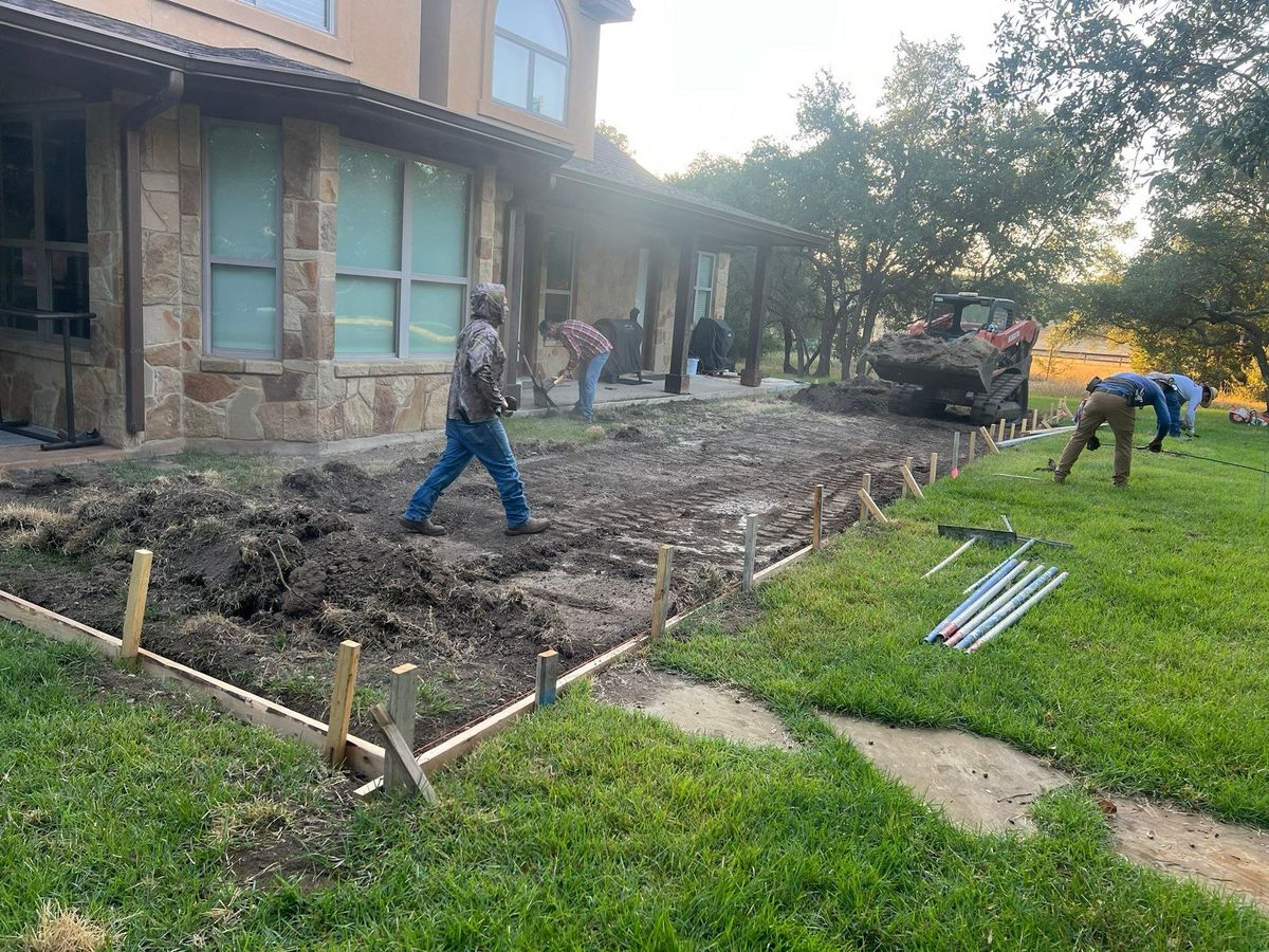 Sidewalk Installation for BMX Concrete in Bastrop, TX