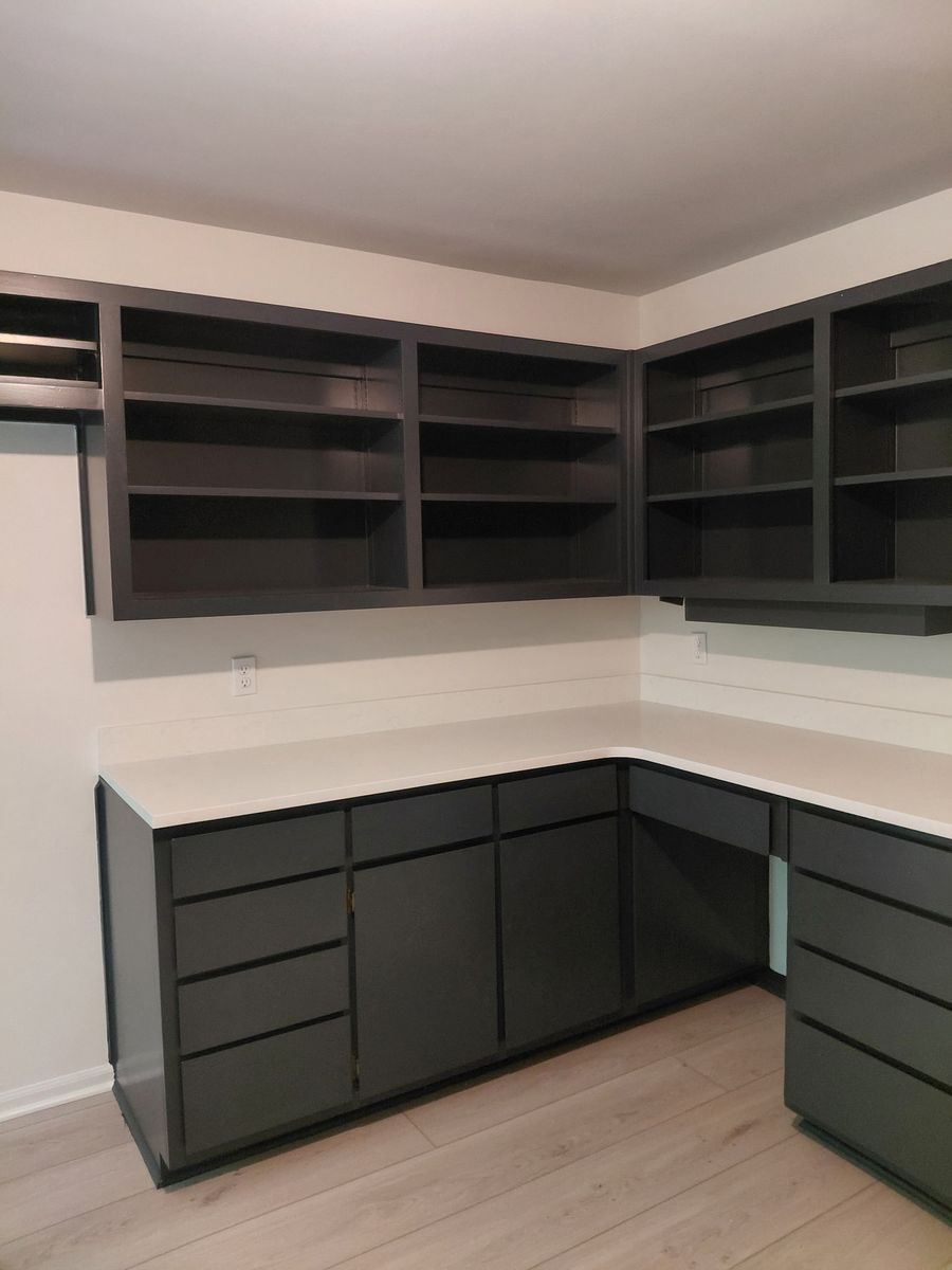 Kitchen and Cabinet Refinishing for Bambinos Painting in Durham, NC