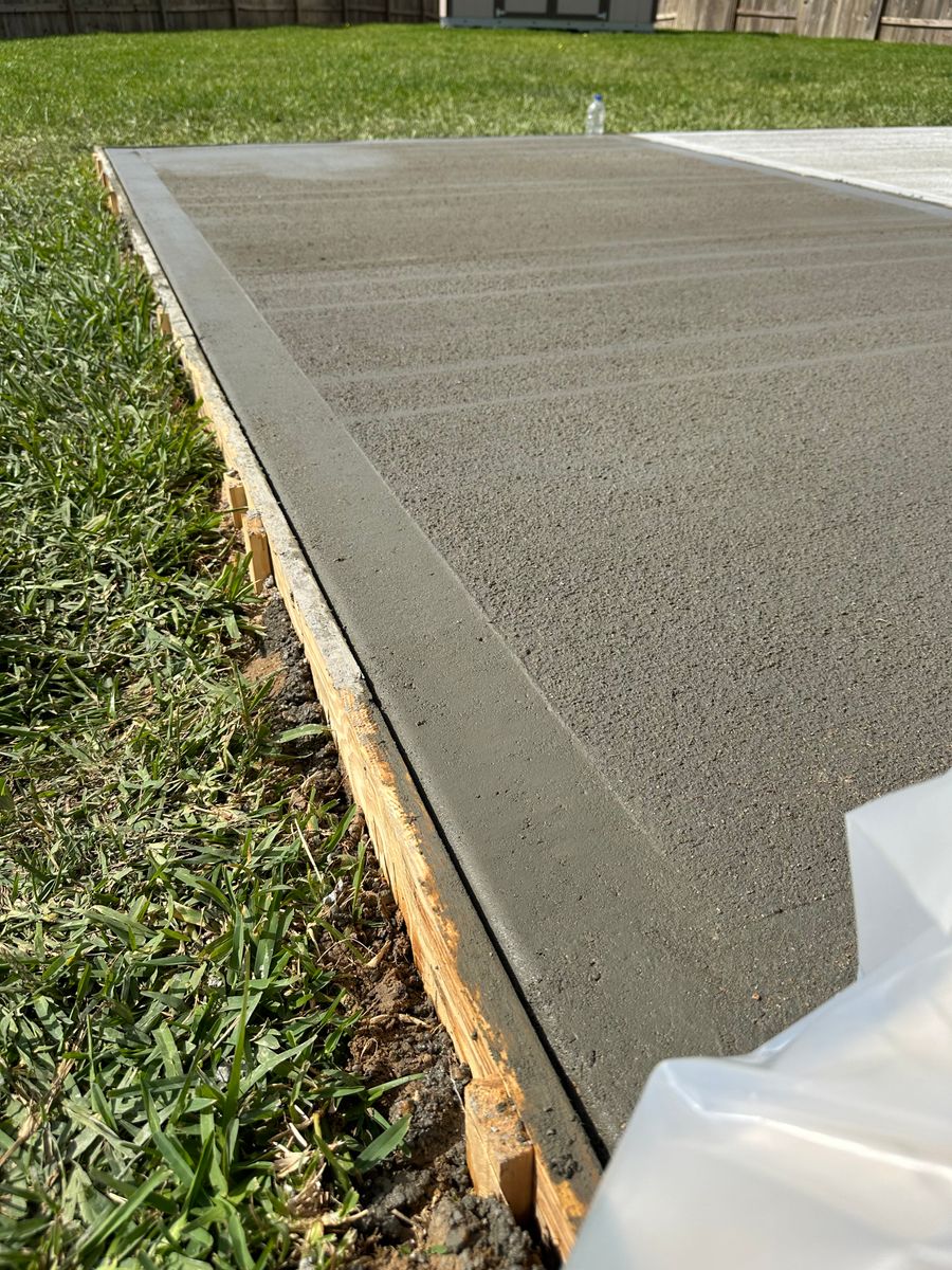 Custom Carved Concrete for Texas Curb N Borders in Houston, TX