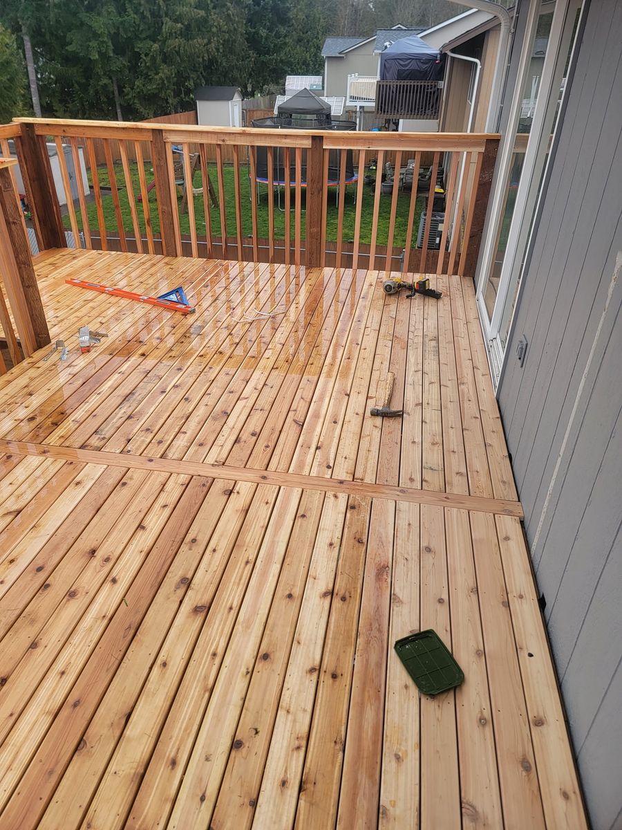 Deck & Patio Installation for All Angle Contracting in Tacoma, WA