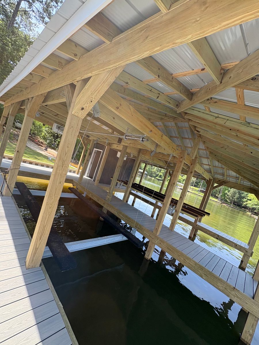Boat Docks for G’s Construction in Seale, AL