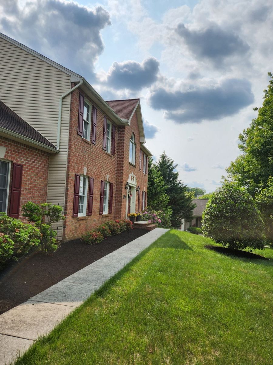 Mulch Installation for Wiley Landscape Design in York, PA