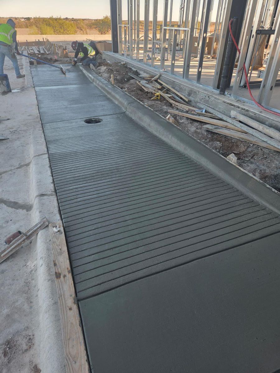 Sidewalk Installation for BMX Concrete in Bastrop, TX