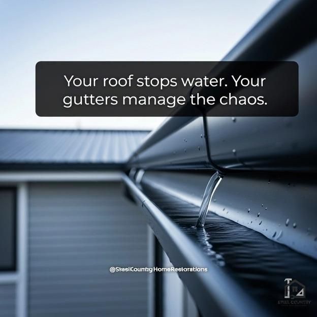 Gutter Installation and Maintenance for Steel Country Home Restorations in Cibolo, TX