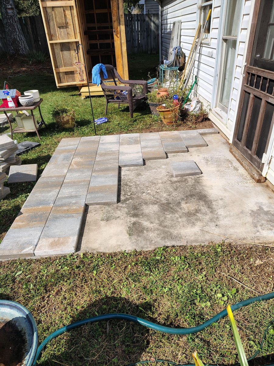 Deck & Patio Installation for Michael Helm Services @solutions in Rydal, GA