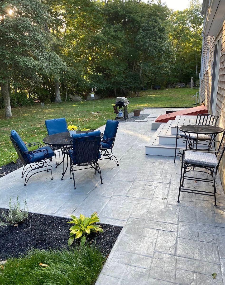 Stamped Concrete for SR Concrete Quality Finishing LLC in New Bedford, MA