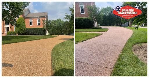 Paver stone patio Cleaning for Oakland Power Washing in Clarksville, TN
